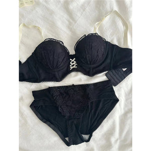 Detachable Shoulder Strap Tube Bra Women's Flat Chest Special Small Chest Push-up Show Anti-sagging Lace Bra suit